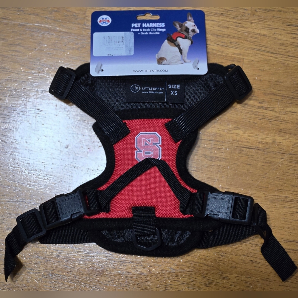 NC State Red XS Dog Harness